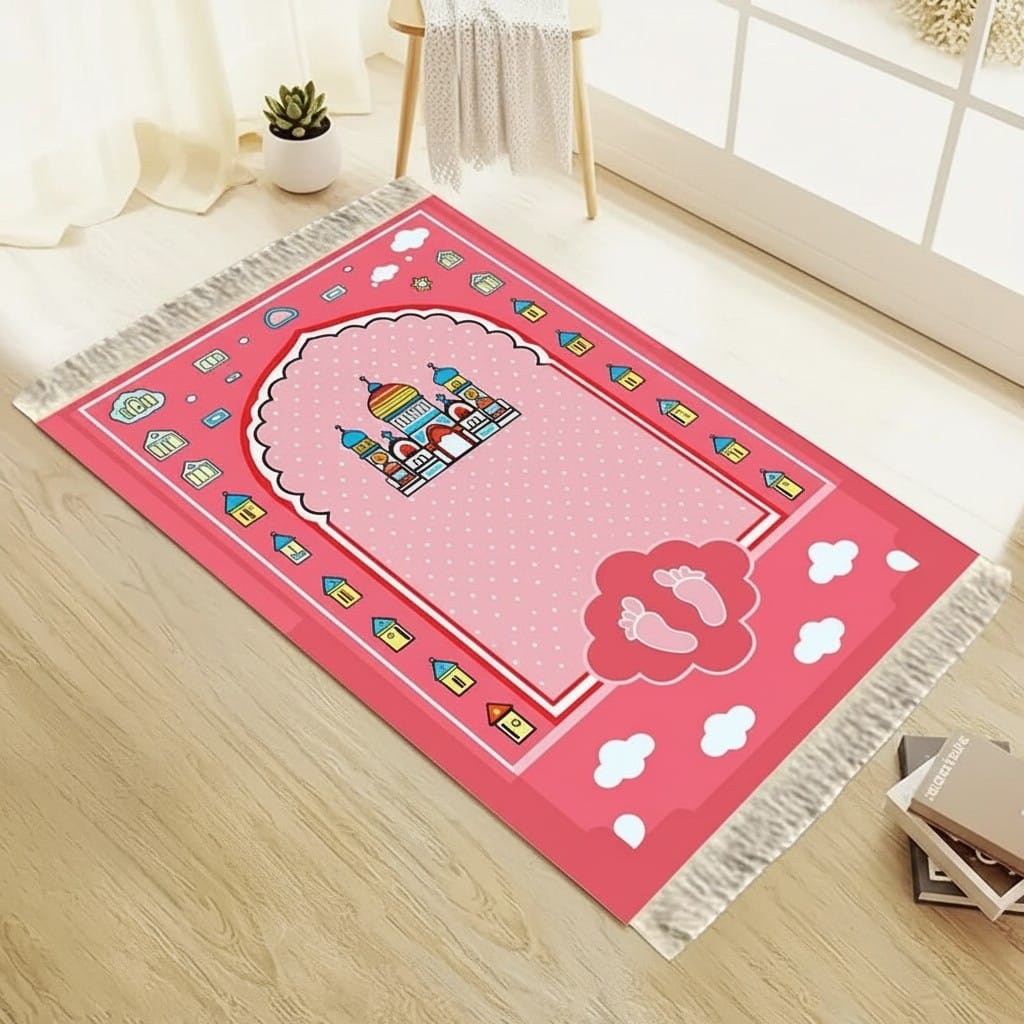 Tapis de Prière Enfant motif Mosquée | SalatNoor