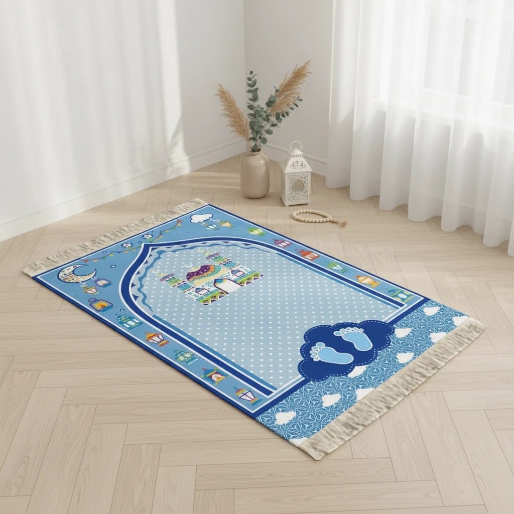Tapis de Prière Enfant Pliable et Imperméable | SalatNoor
