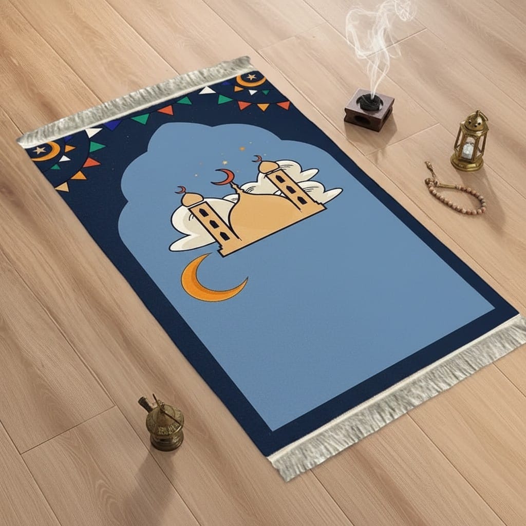 Tapis de Prière Enfant Voyage Imperméable | SalatNoor