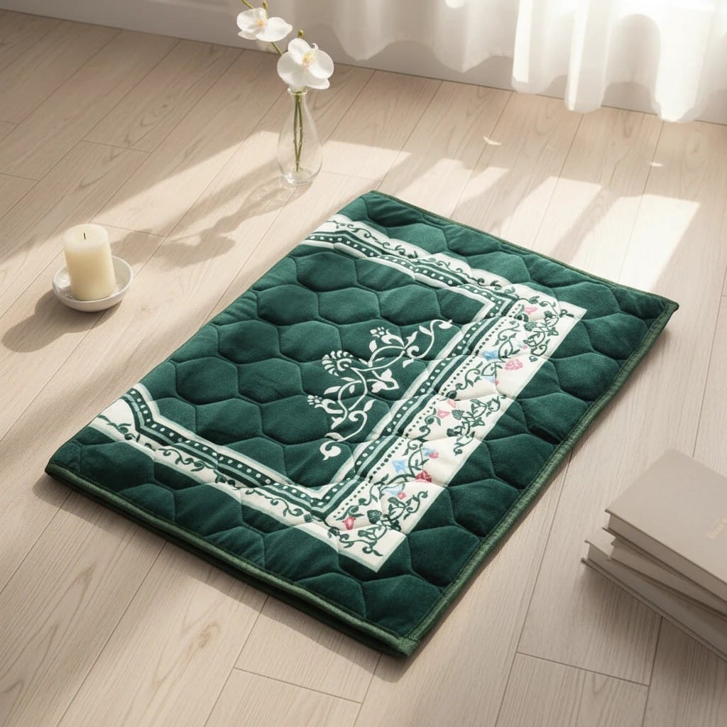 Tapis de Prière Épais Grand Format Antidérapant | SalatNoor