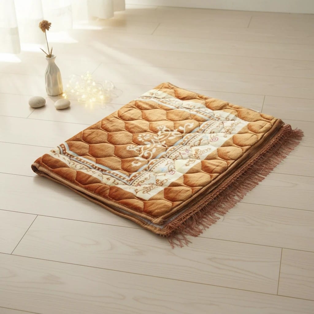 Tapis de Prière Épais Grand Format Antidérapant | SalatNoor