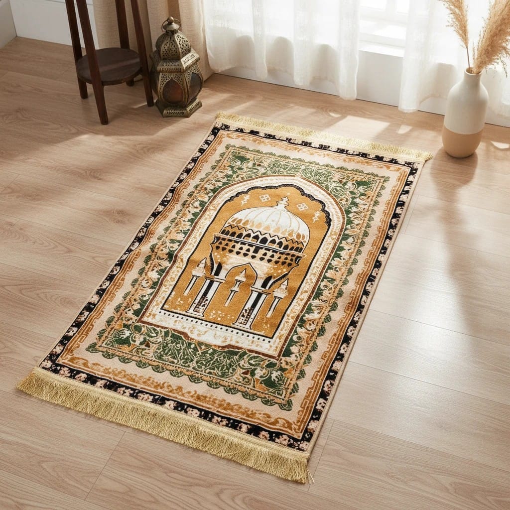 Tapis de Prière Épais Vintage Confort Genoux | SalatNoor