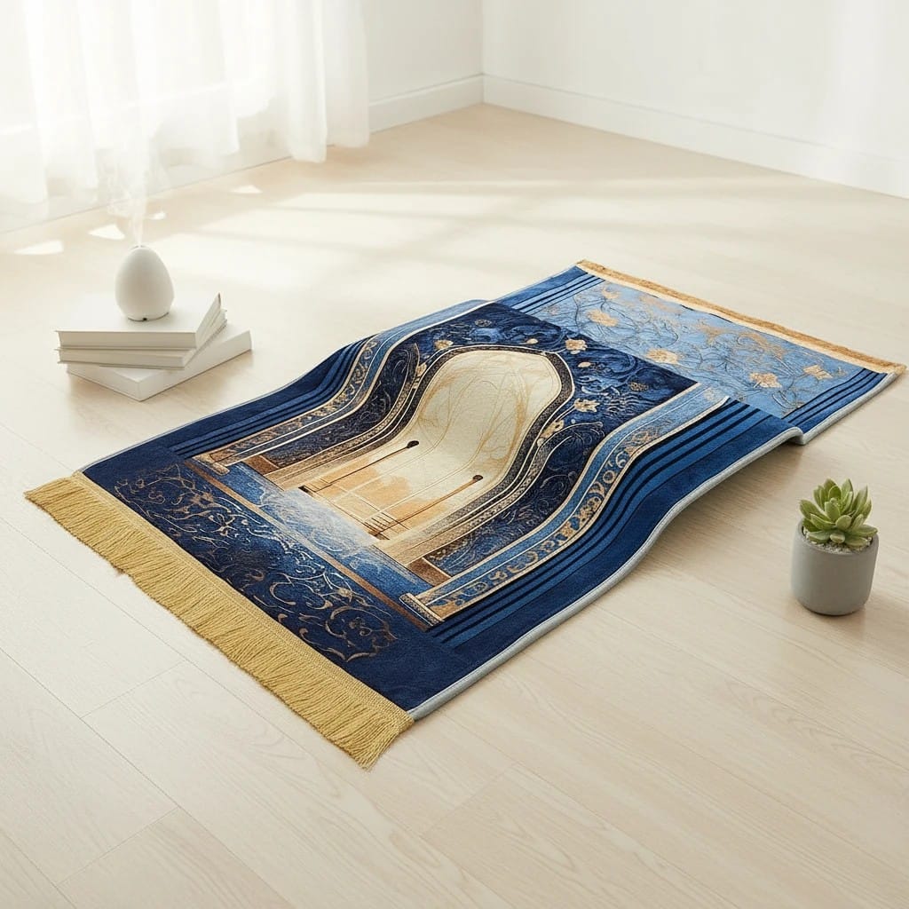 Tapis de Prière Épais Vintage Confort Genoux | SalatNoor