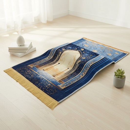 Tapis de Prière Épais Vintage Confort Genoux | SalatNoor