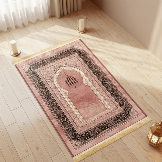 Tapis de Prière Pliable Arche Antidérapante | SalatNoor