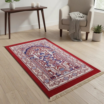 Tapis de Prière Pliable Coton Antidérapant | SalatNoor