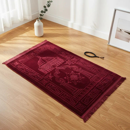 Tapis de Prière Pliable Design Kaaba | SalatNoor