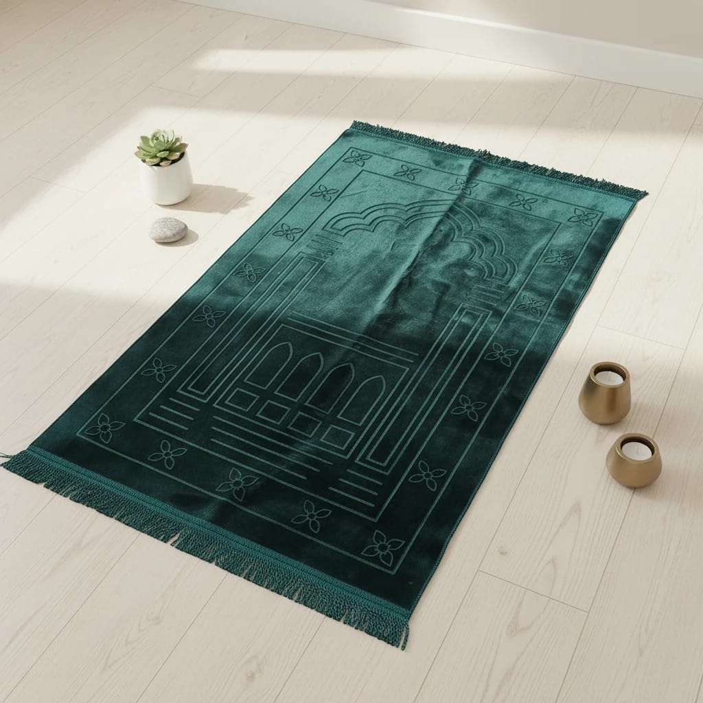 Tapis de Prière Pliable Design Kaaba | SalatNoor
