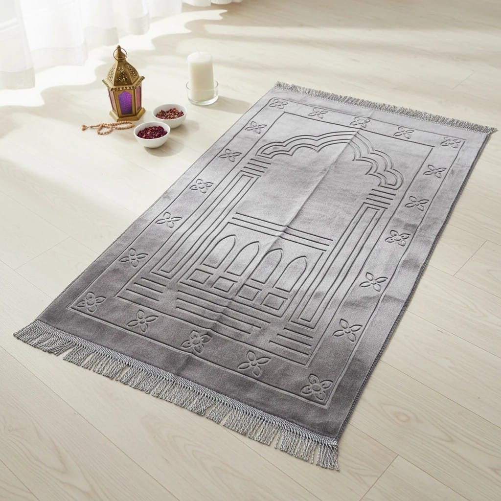 Tapis de Prière Pliable Design Kaaba | SalatNoor