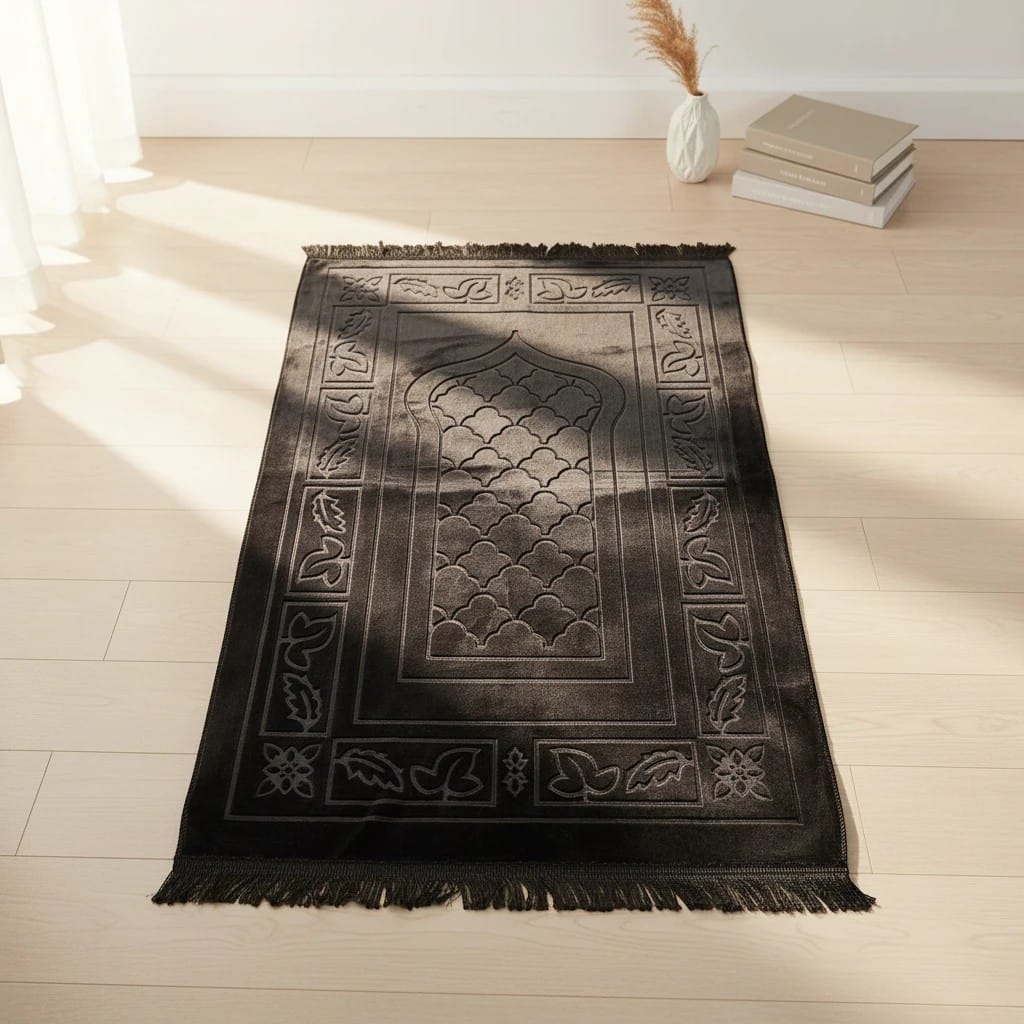 Tapis de Prière Pliable Design Kaaba | SalatNoor