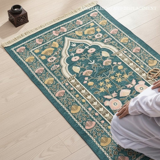 Tapis de Prière Pliable Feutre Imperméable | SalatNoor
