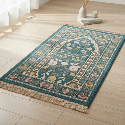 Tapis de Prière Pliable Feutre Imperméable | SalatNoor