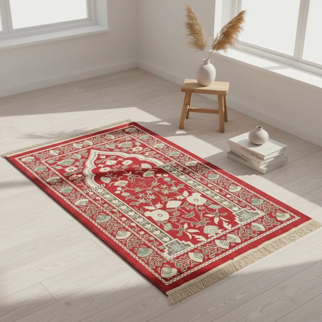 Tapis de Prière Pliable Feutre Imperméable | SalatNoor