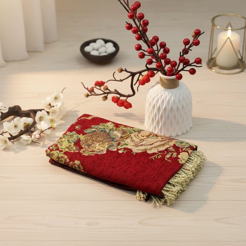 Tapis de Prière Pliable Floral Antidérapant | SalatNoor