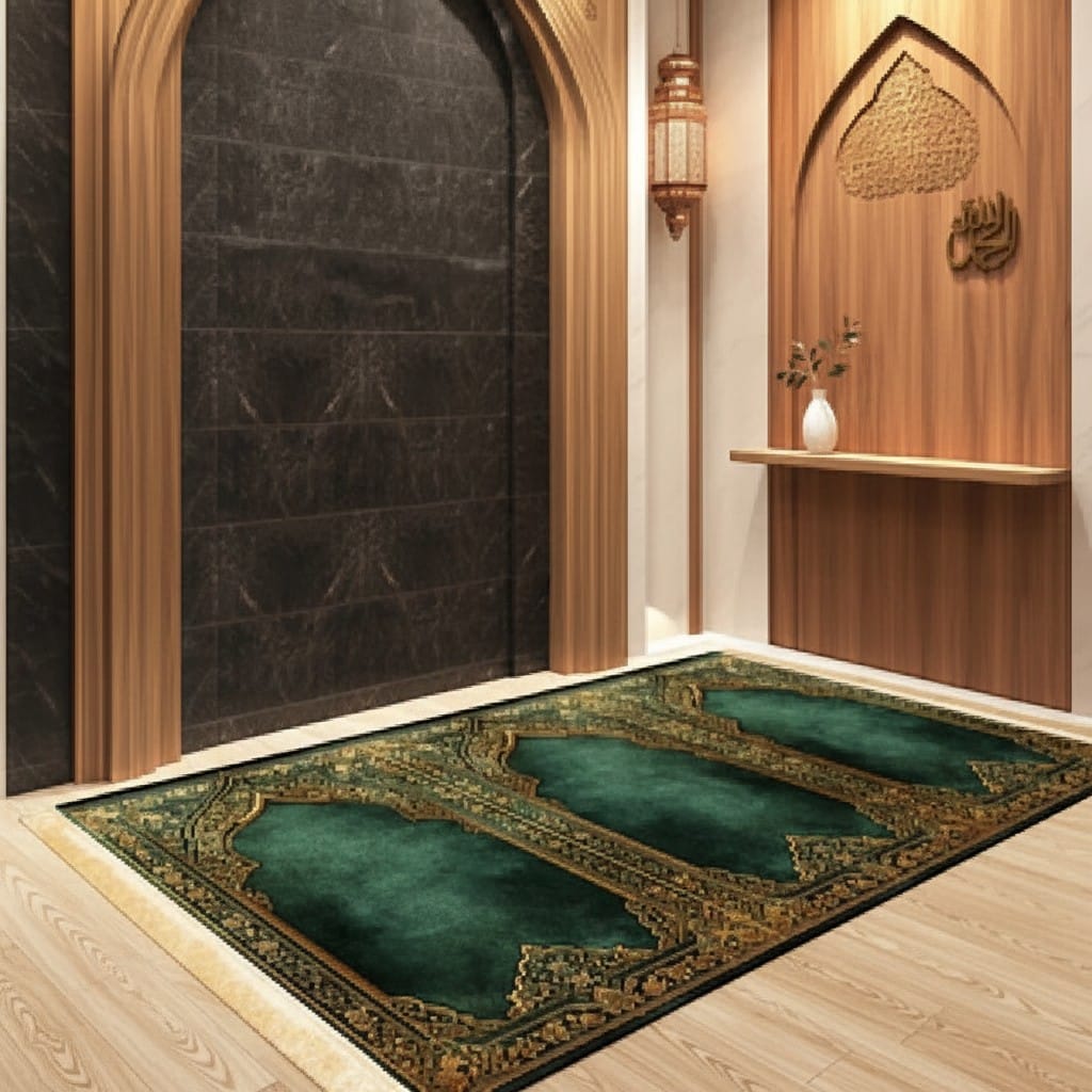 Tapis de Prière Pliable Luxe Imperméable | SalatNoor