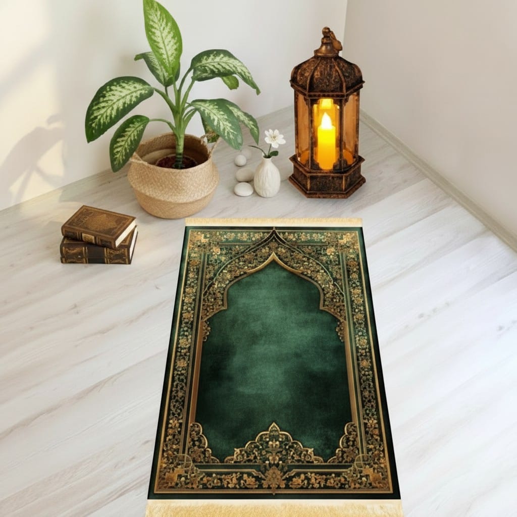Tapis de Prière Pliable Luxe Imperméable | SalatNoor