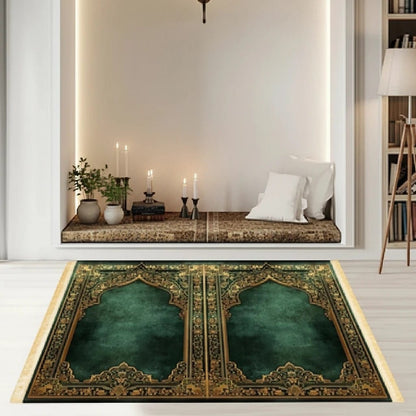 Tapis de Prière Pliable Luxe Imperméable | SalatNoor