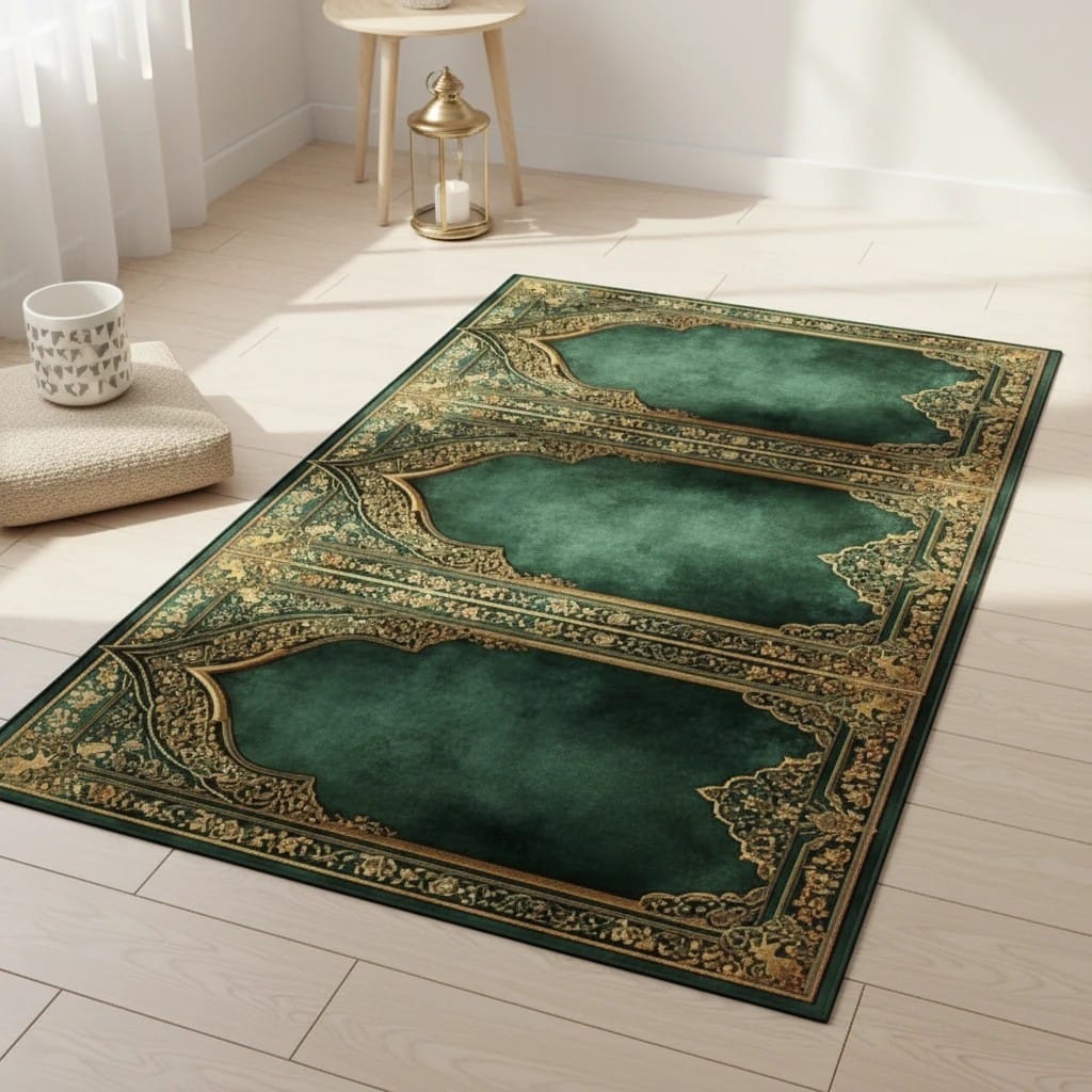 Tapis de Prière Pliable Luxe Imperméable | SalatNoor