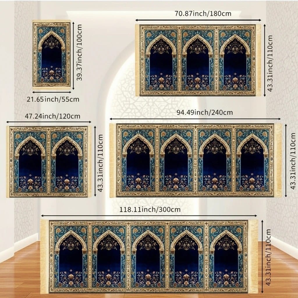 Tapis de Prière Pliable Luxe Pèlerinage | SalatNoor