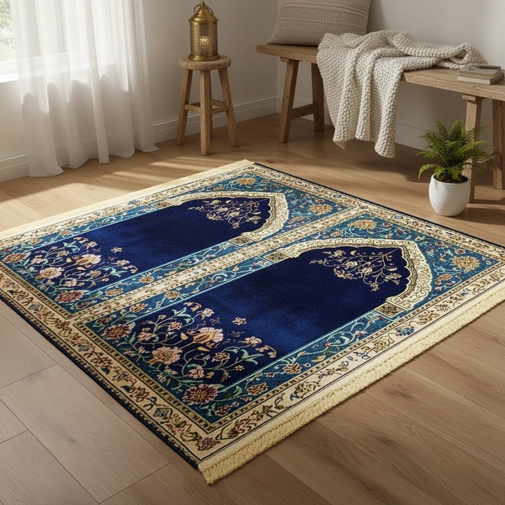 Tapis de Prière Pliable Luxe Pèlerinage | SalatNoor