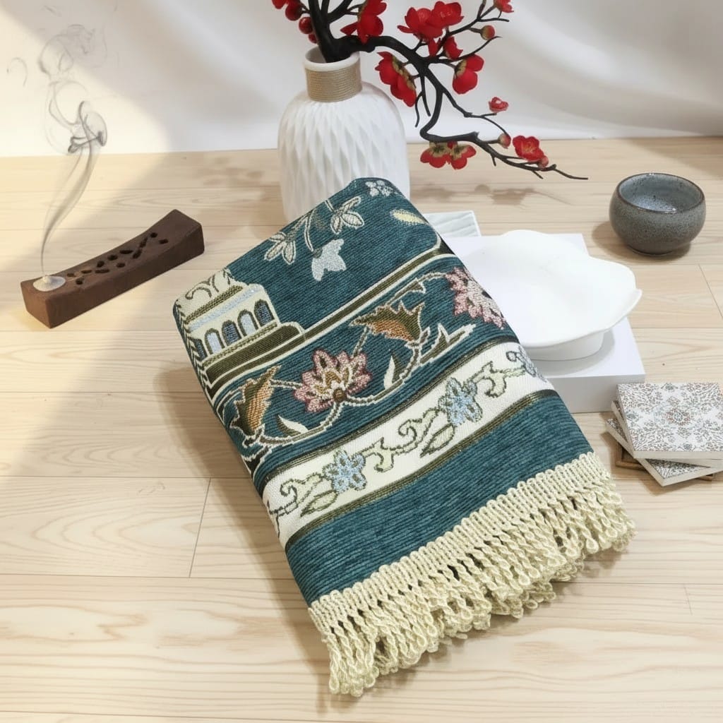 Tapis de Prière Pliable Rembourré Antidérapant | SalatNoor