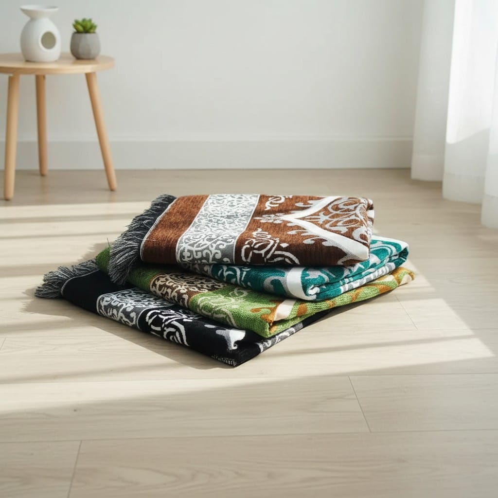 Tapis de Prière Pliable Turc Antidérapant | SalatNoor