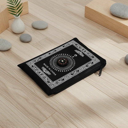 Tapis de Prière Voyage avec Boussole et Pochette | SalatNoor