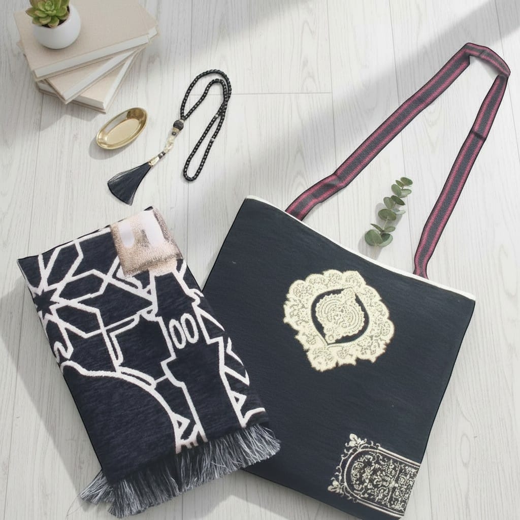 Tapis de Prière Voyage avec Pochette Élégante | SalatNoor