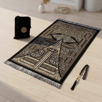 Tapis de Prière Voyage Chenille Lavable | SalatNoor