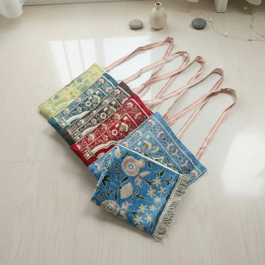 Tapis de Prière Voyage Coffret avec Sac 2 Pièces | SalatNoor