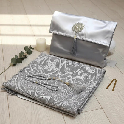 Tapis de Prière Voyage Coffret Cadeau 3 Pièces | SalatNoor