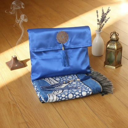 Tapis de Prière Voyage Coffret Turc 3 Pièces | SalatNoor