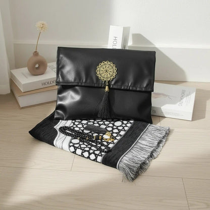 Tapis de Prière Voyage Coffret Turc 3 Pièces | SalatNoor