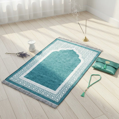 Tapis de Prière Voyage Coffret Turc 3 Pièces | SalatNoor
