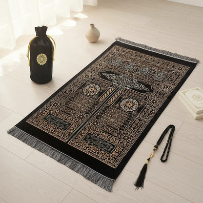 Tapis de Prière Voyage en Velours Coffret Eid | SalatNoor