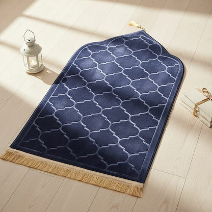 Tapis de Prière Voyage Flanelle Antidérapante | SalatNoor