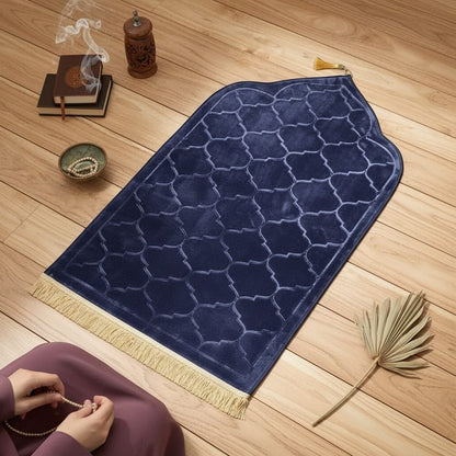 Tapis de Prière Voyage Flanelle Antidérapante | SalatNoor