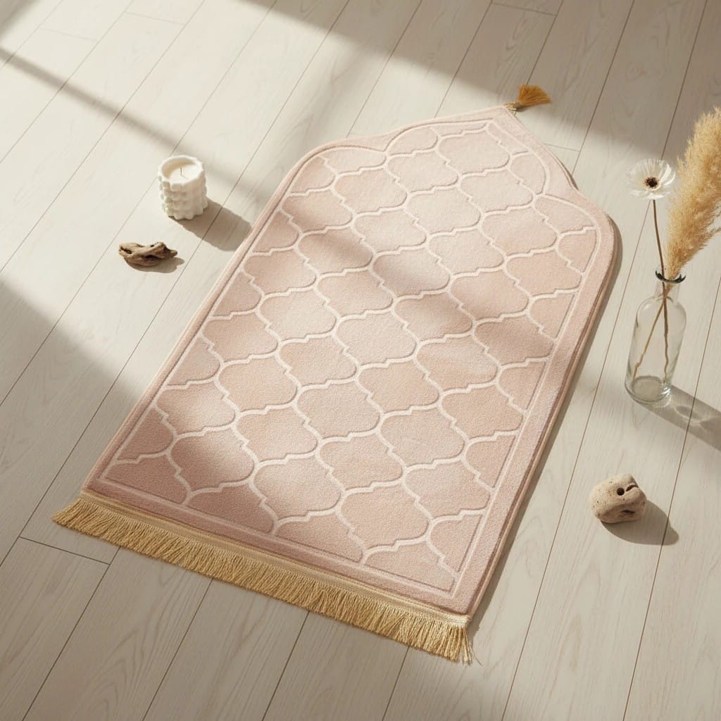 Tapis de Prière Voyage Flanelle Antidérapante | SalatNoor