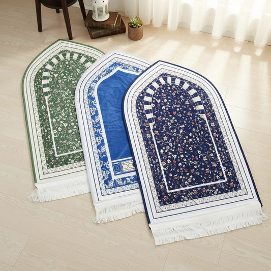 Tapis de Prière Voyage Léger Antidérapant | SalatNoor